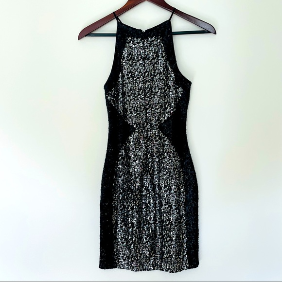 NEW Dress The Population Rowen Black Silver Size Small Brand New with Tags - Picture 7 of 12